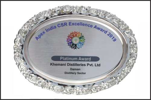 Apex India CSR excellence Platinum Award