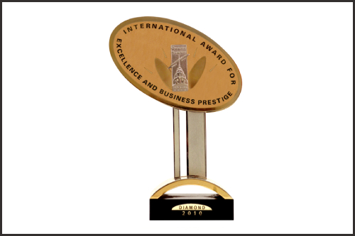 International award for excellence and business prestige.